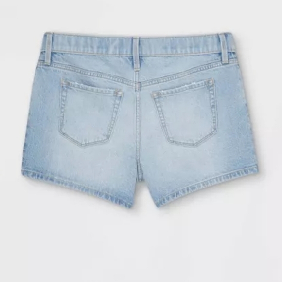 INGRID & Isabel Maternity Denim Shorts Light Wash Size 14 - Picture 2 of 12